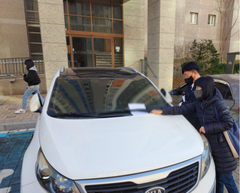 구미 장애인 전용 주차구역 불법 주정차 문제 여전
