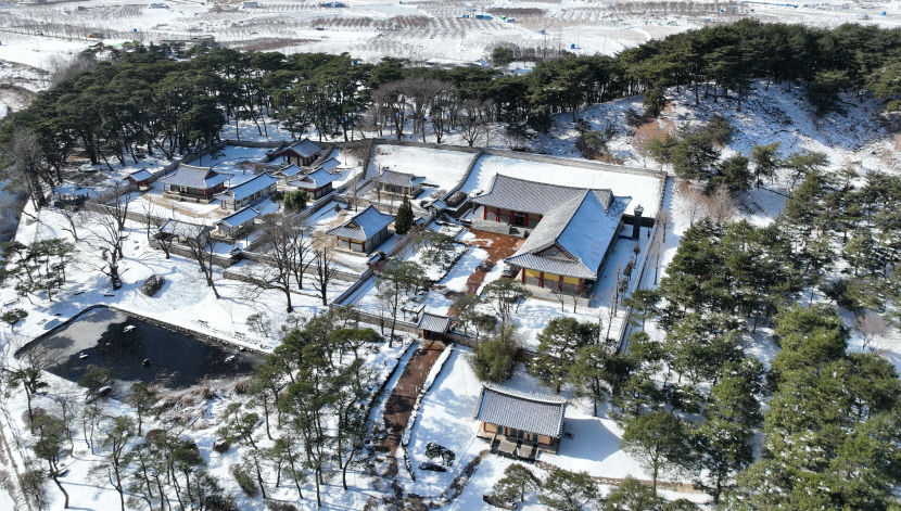 [포토뉴스] 눈 덮인 영주 소수서원