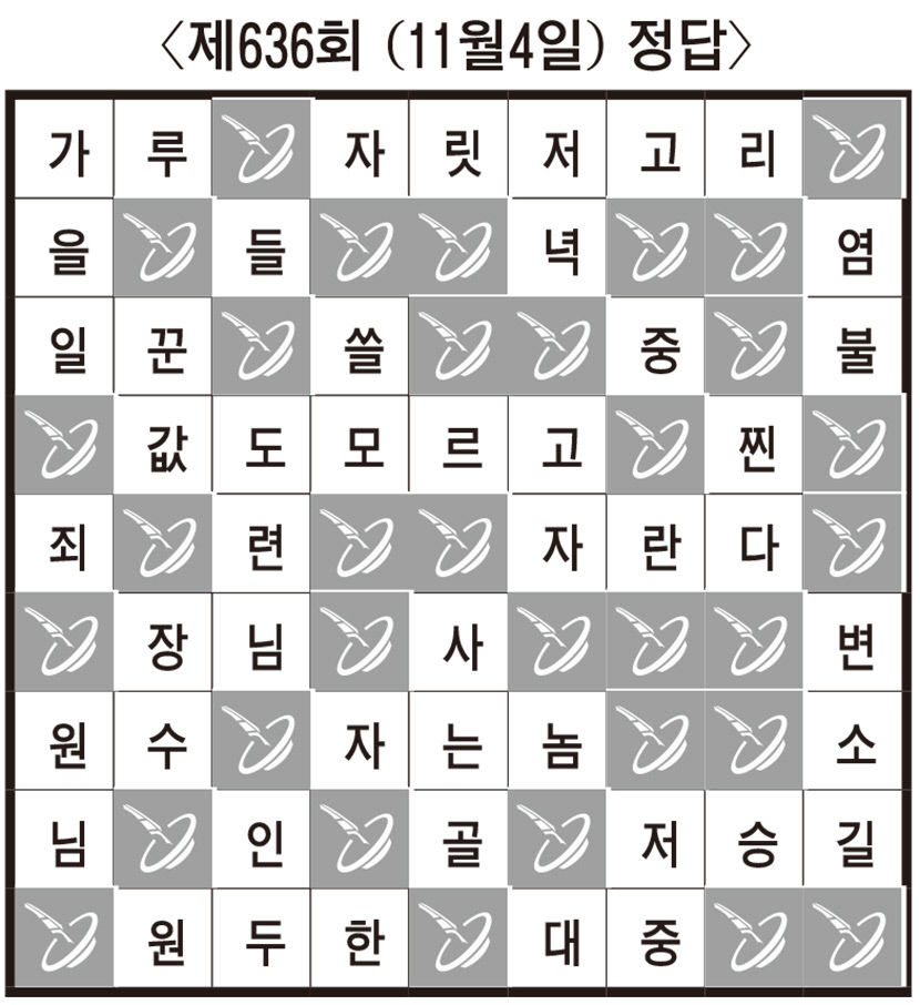 [임무출의 우리말 알아맞히기] 제638회