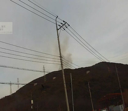 포항시 장기면 야산서 산불…1시간 15분만에 진화