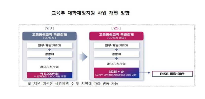RISE 및 글로컬대학 추진 배경 지역 키우고, 지역 살리는 지역대학 육성한다