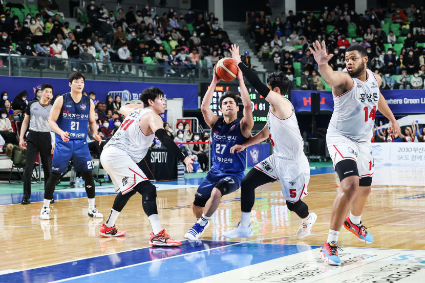 대구 한국가스공사 페가수스, 안양 KGC에 64-70으로 패…8연패 빠져