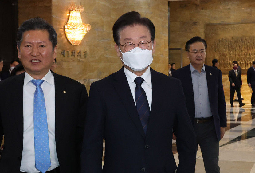 민주당 이재명 구속영장 청구 가능성에 내부 결속