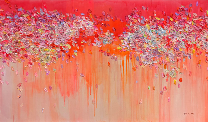 [Art&Culture] 파스텔톤 장미꽃잎, 삶의 무게를 치유…배성예 초대전 삶의 편린展