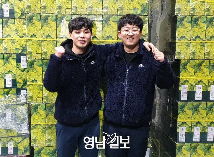 [창농 희망 청년 키운다-월급받는 청년농부제]  경산 농업인 진동학·최항진씨, 동네친구 사이 20대 농업인…청년농부제로 농사일 배워