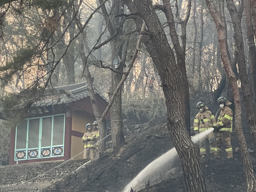 28일 경북에서만 산불 7건… 소방당국 민가 시설 보호에 총력