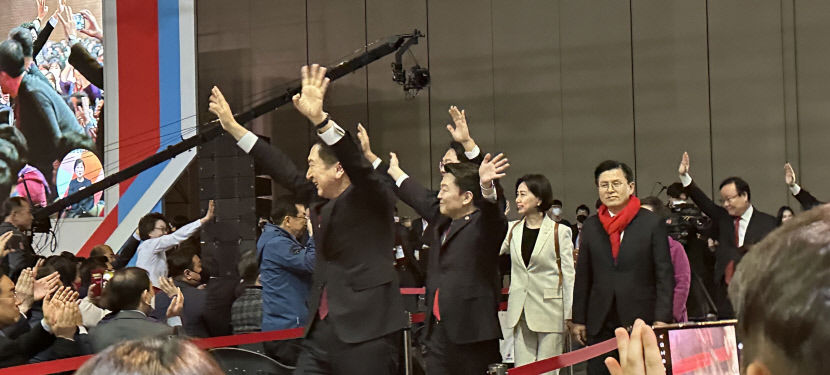 [국민의힘 전당대회] 결선투표냐 윤심 확인이냐…입장하는 후보들