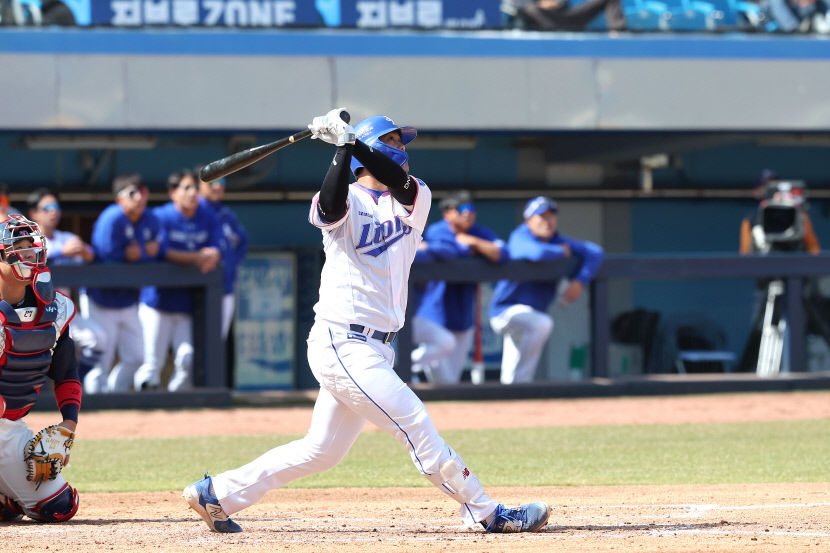 삼성 라이온즈, 홈런 공방전 끝 시범경기 4연승