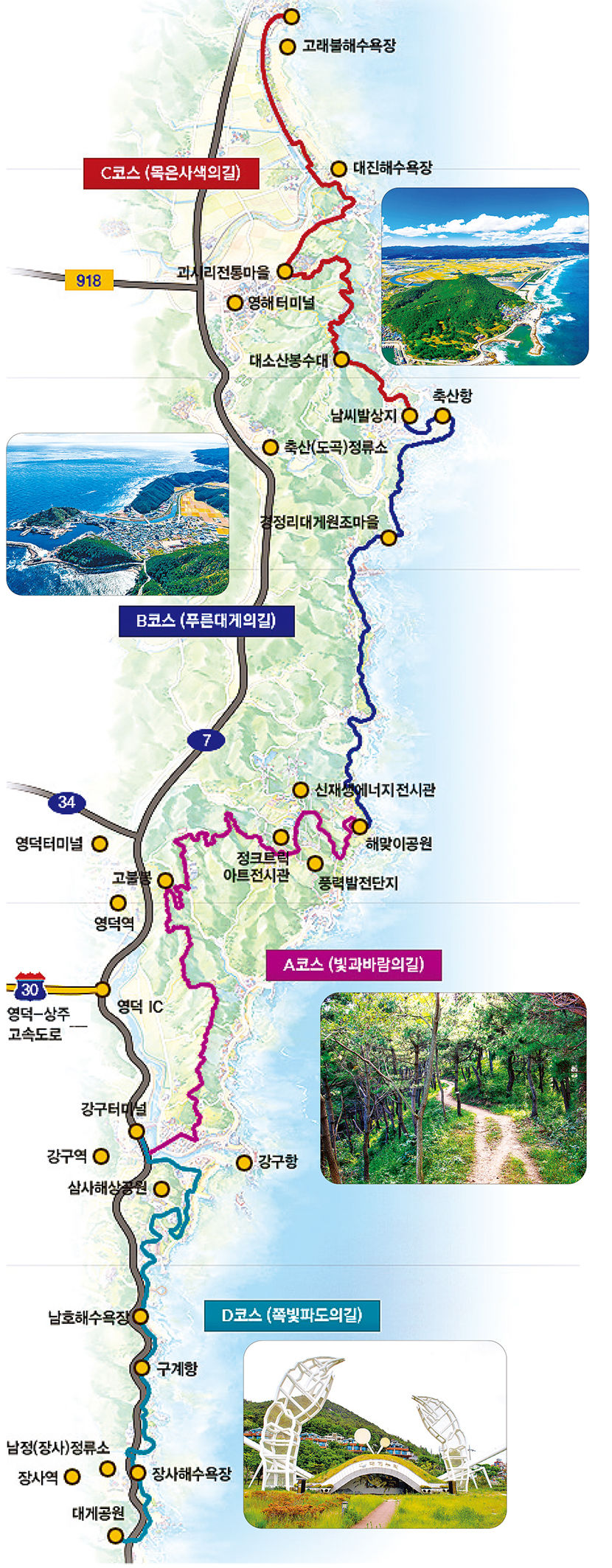 [명품 트레킹 코스 영덕 블루로드] 걸으며 즐기는 푸른 비경…동해가 내어준 4색 힐링로드