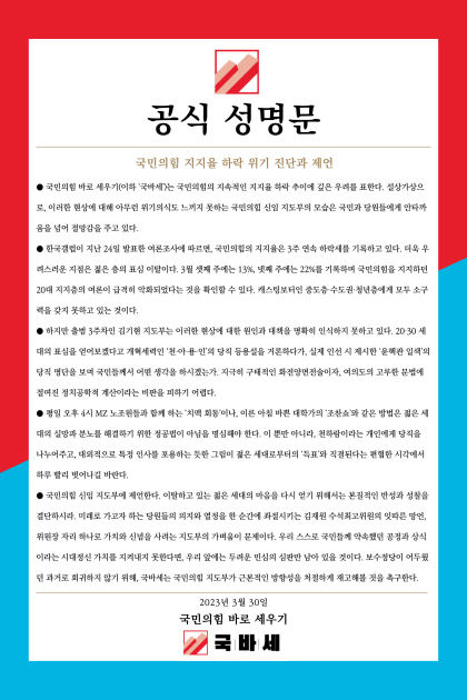 친이준석계 젊은층 지지율 떨어지는데 지도부 위기의식도 없어