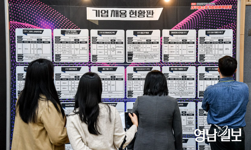 [포토뉴스] 대구원스톱기업지원박람회 찾은 구직자들