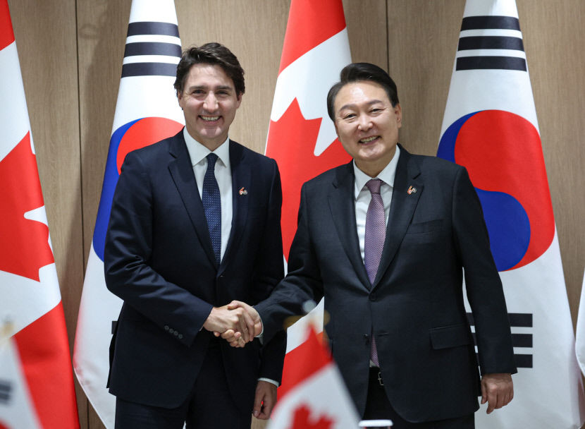 尹·트뤼도 캐나다 총리 공동성명 전문…워킹홀리데이 3배 확대·정보협정체결 등 담겨