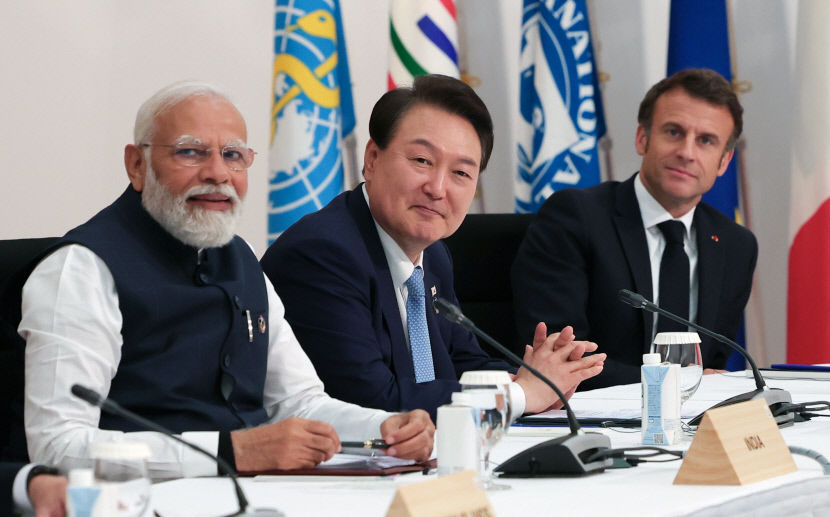 G7 데뷔전 치른 尹 …韓, G7과 글로벌 중추국가 책임다할 것