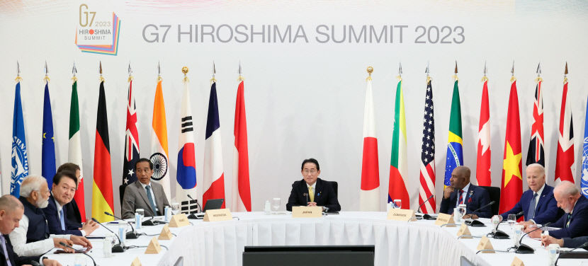 G7 데뷔전 치른 尹 …韓, G7과 글로벌 중추국가 책임다할 것