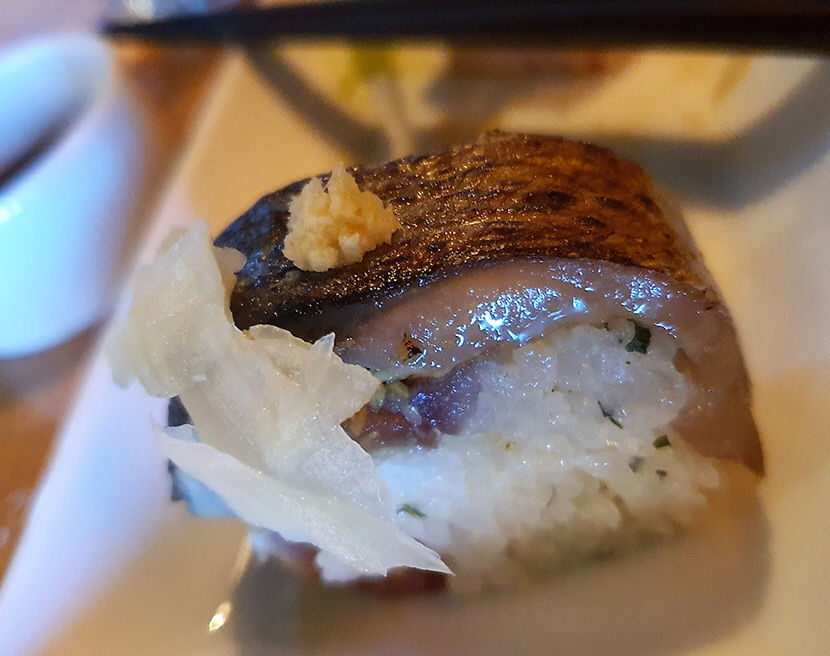[대구 맛집] 대구 중구 이자카야 로바타 우에, 고소한 풍미 고등어봉초밥 사케와 찰떡궁합