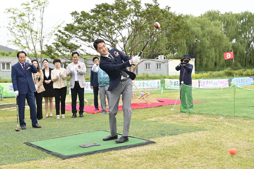 대구 달성군 남부권 주민 숙원 논공 위천 파크골프장 드디어 개장