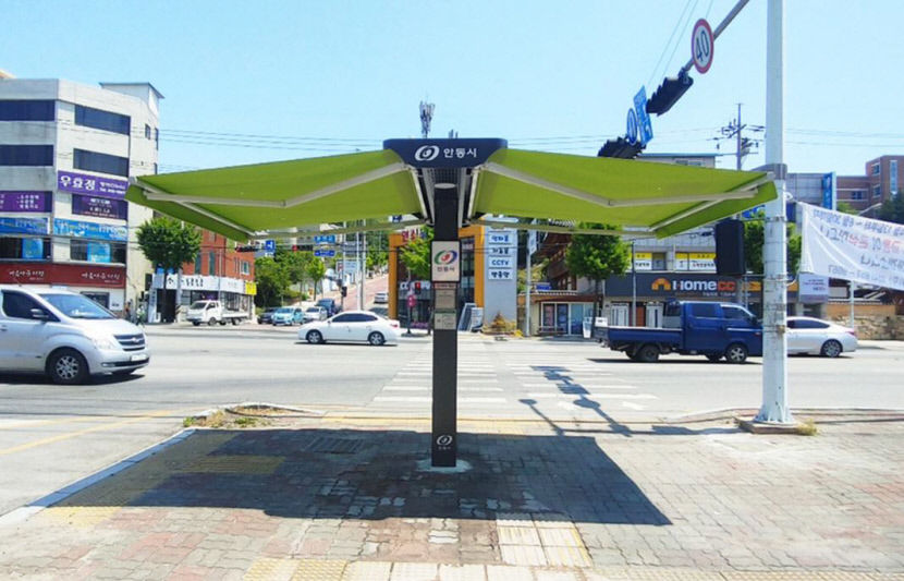 안동시, 폭염 피해 예방 스마트 그늘막 설치 확대