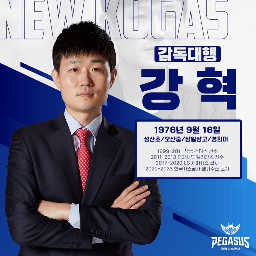 대구 한국가스공사 페가수스, 김상영 신임 코치 선임