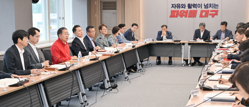 홍준표 시장 두바이, 창이공항 창의적인 개발 비전 벤치마킹 지시