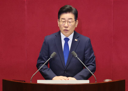 이재명 대표, 교섭단체 대표연설서 윤 정부 맹비난