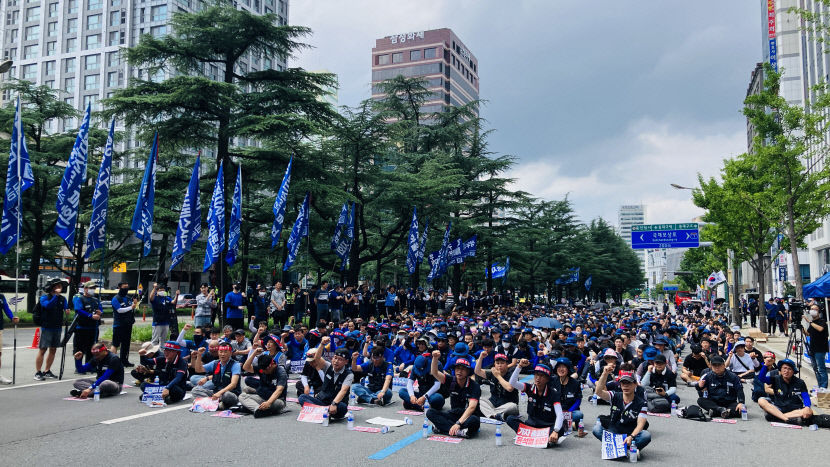민주노총 산하 철도·금속노조 대정부투쟁 수위 높여