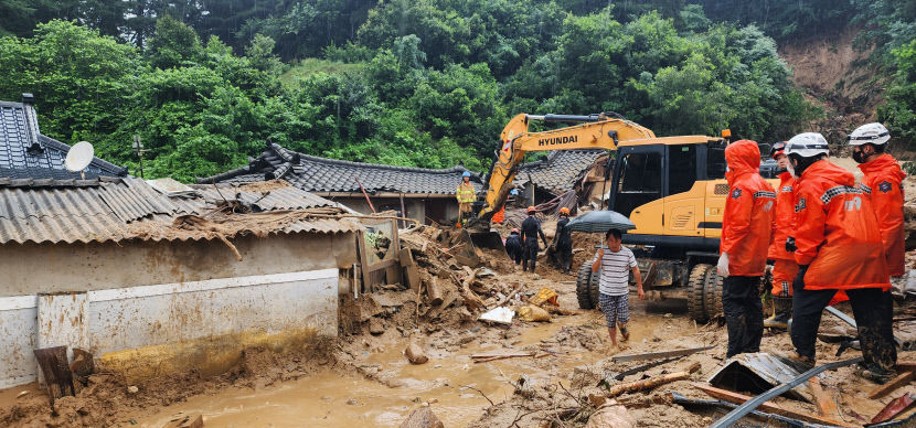 많은 비 내린 영주서 산사태 사상자 3명 발생… 추가 발생 우려