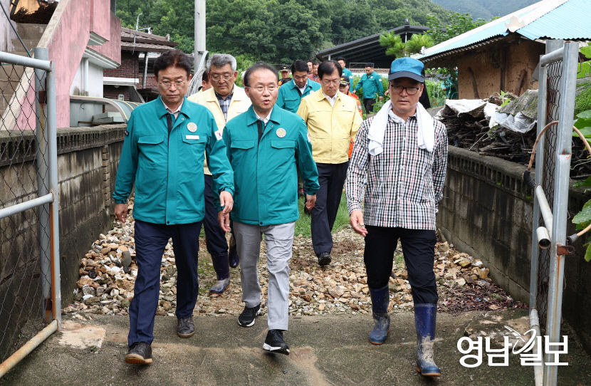 예천 산사태 현장 찾은 윤재옥 국회와 정부, 모든 행정력 동원해 지원할 것