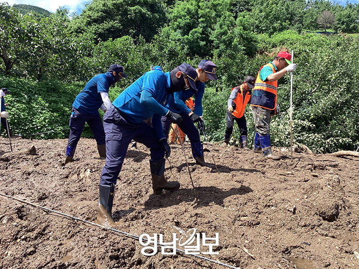 예천, 진흙더미·하천서 살아만 있어라 실종자 8명 수색 총력