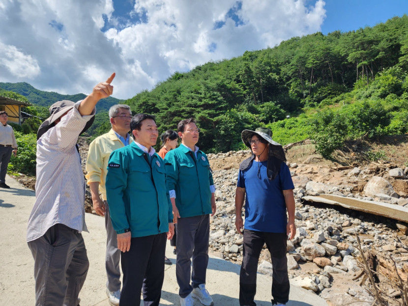 예천 찾은 원희룡 가옥·시설 완전 회복 지원