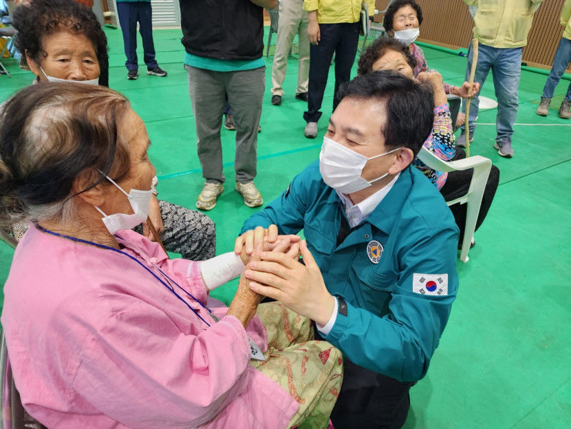 예천 찾은 원희룡 가옥·시설 완전 회복 지원