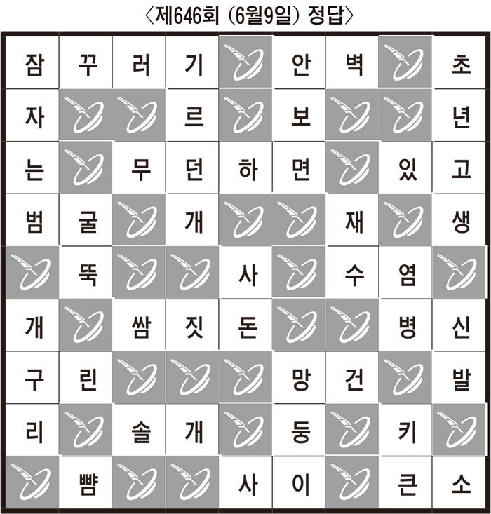 [임무출의 우리말 알아맞히기] 제648회