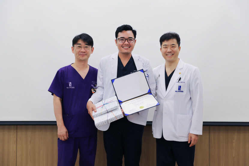 에스포항병원, 캄보디아 의료진 닥터 차나 연수 수료식 개최
