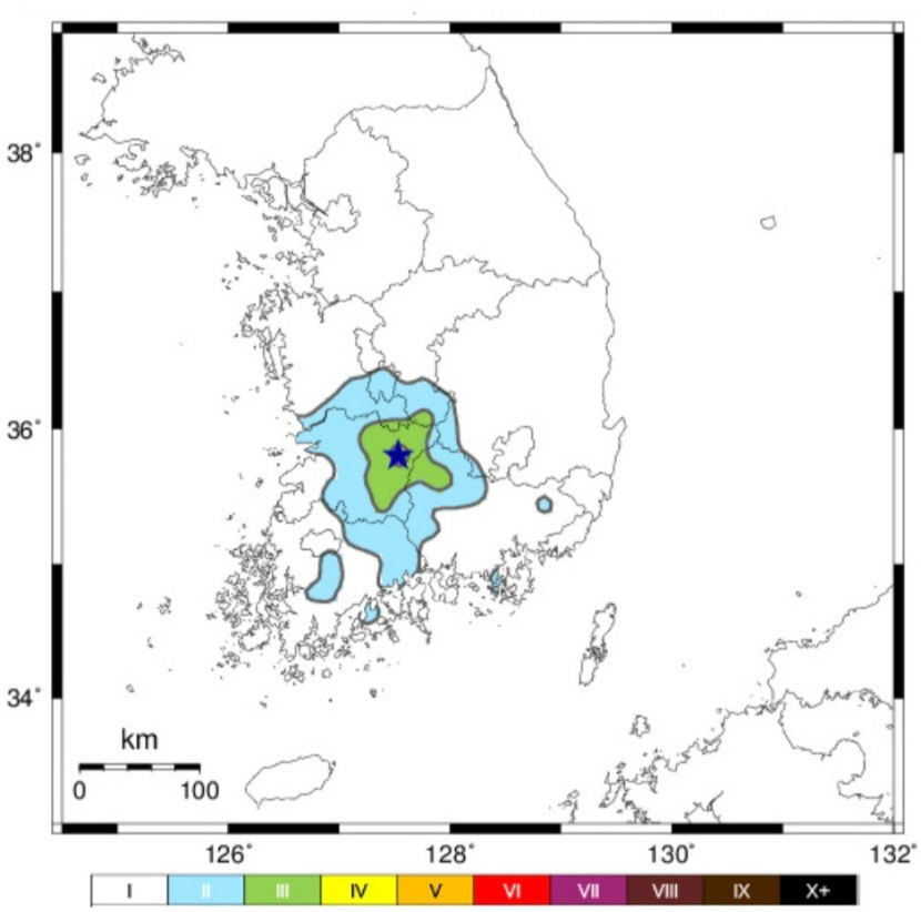 전북 장수군 북쪽서 규모 3.5 지진 발생(종합)