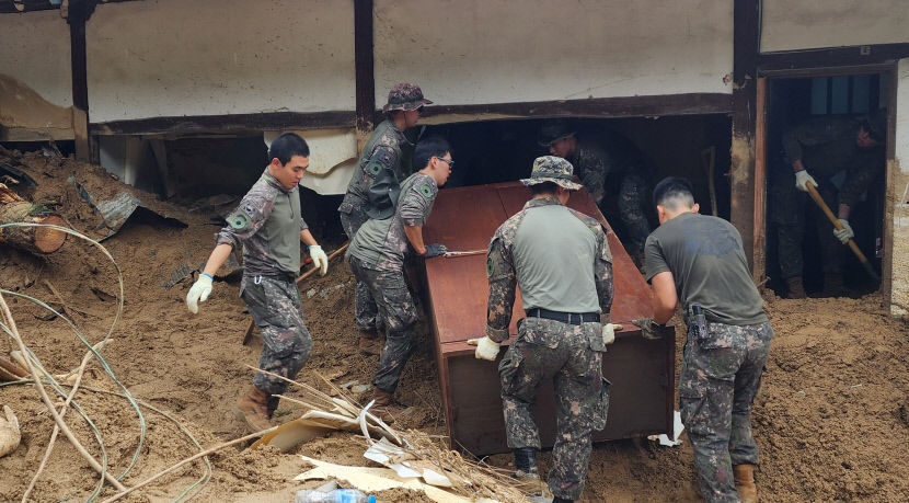 영주시, 집중호우 피해복구 행정력 총동원… 수해복구 도움의 손길 이어져