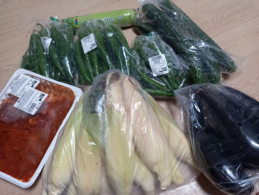 2만원으로 장보기를 실천하고 있는 한 맘카페 회원이 올린 인증샷. 대구맘365 캡쳐.