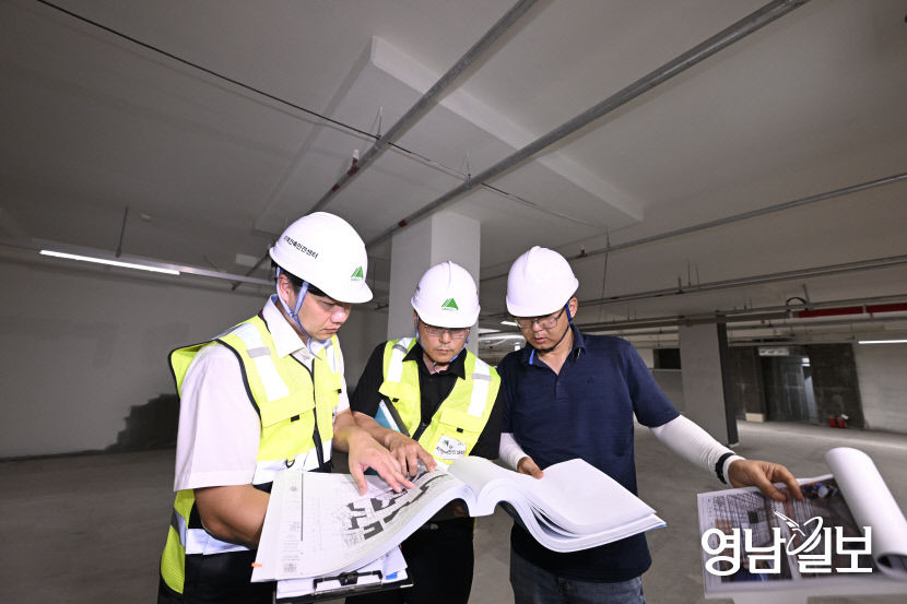 [포토뉴스] 무량판 구조 적용 아파트 점검하는 대구시