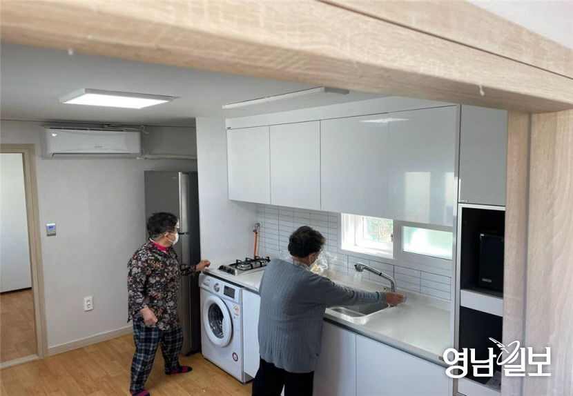 경북 폭우 피해 이재민 거주 임시주택 1호 마련