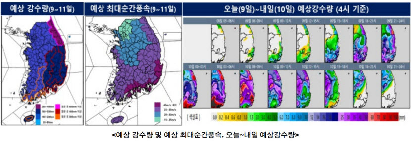 제6호 태풍 카눈 영향권으로…9일 오후부터 강한 비 내릴듯