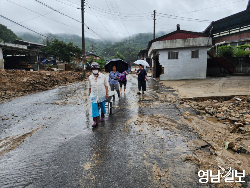 [포토뉴스] 태풍이 지나간 예천군 감천면 벌방리는 지금