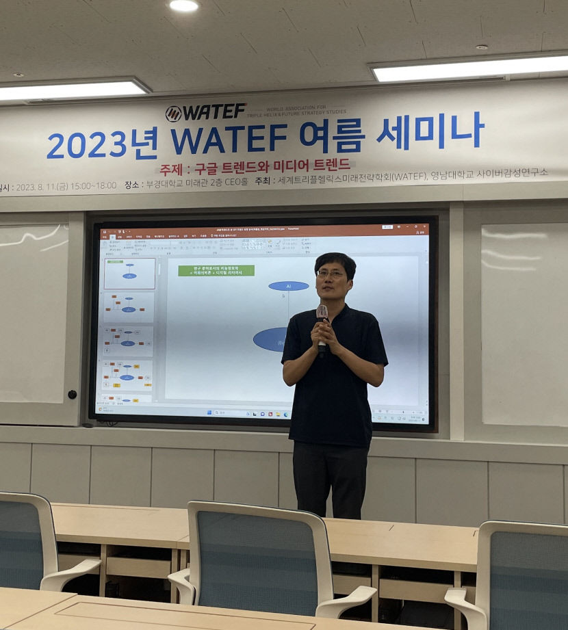 세계트리플헬릭스미래전략학회(WATEF), 지난 11~12일 부경대서 2023년 여름세미나  가져