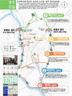영주시가지 보행로길 조성사업 탄력… 국비 13억 추가 확보