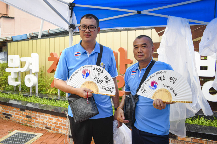 각국 배구선수들 문경에서 문화체험 어서와 문경은 처음이지