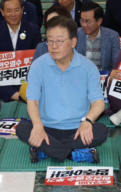 무기한 단식농성 이재명 이것 외에는 할 수 있는 게 없어