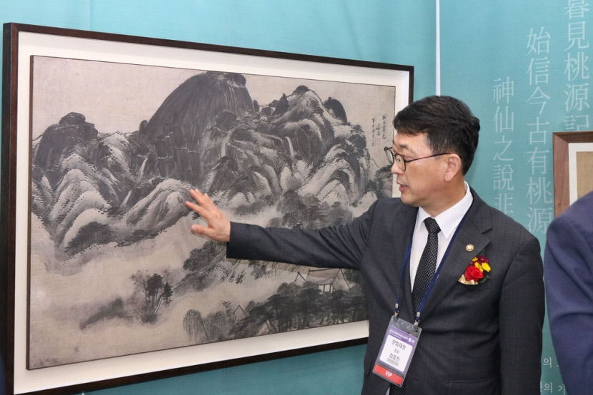 포스코스틸리온, 포스아트로 만든 한국화 전시…2023 세계국가유산산업전