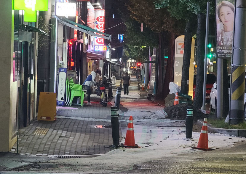 안전조치 부실 지적도 무시…막무가내식 공사 강행 물의