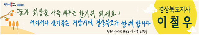 현수막 글씨체가 왜 저래?…다양한 경북도 귀성객 환영 현수막 눈길