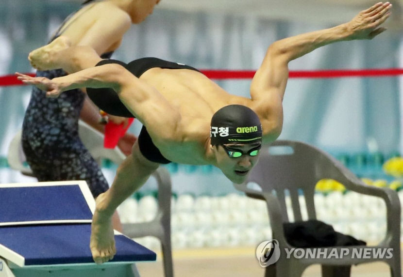 [아시안게임] 백인철, 접영 50ｍ 한국·대회신으로 결승 올라