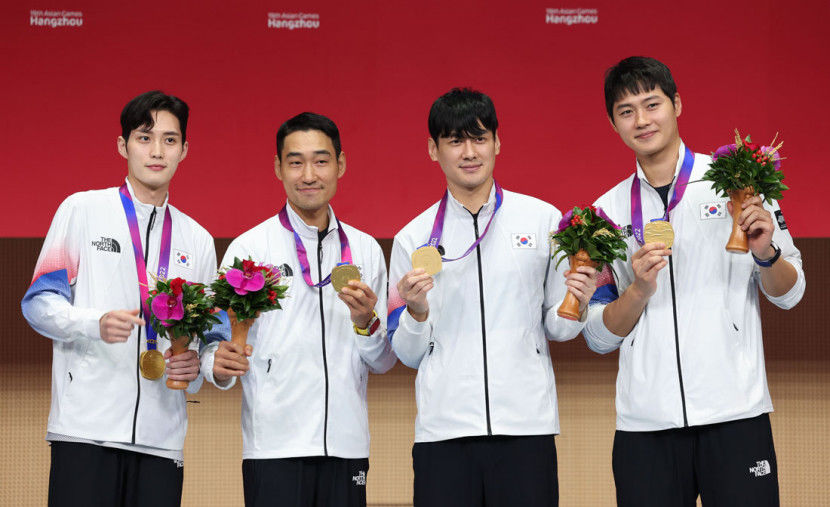 [아시안게임] 체조·펜싱·수영·게임서 이어진 금맥…북한 안창옥은 2관왕