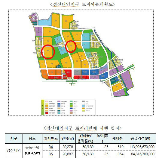 LH 대경본부, 10년만에 토지리턴제 시행…연호·경산대임지구