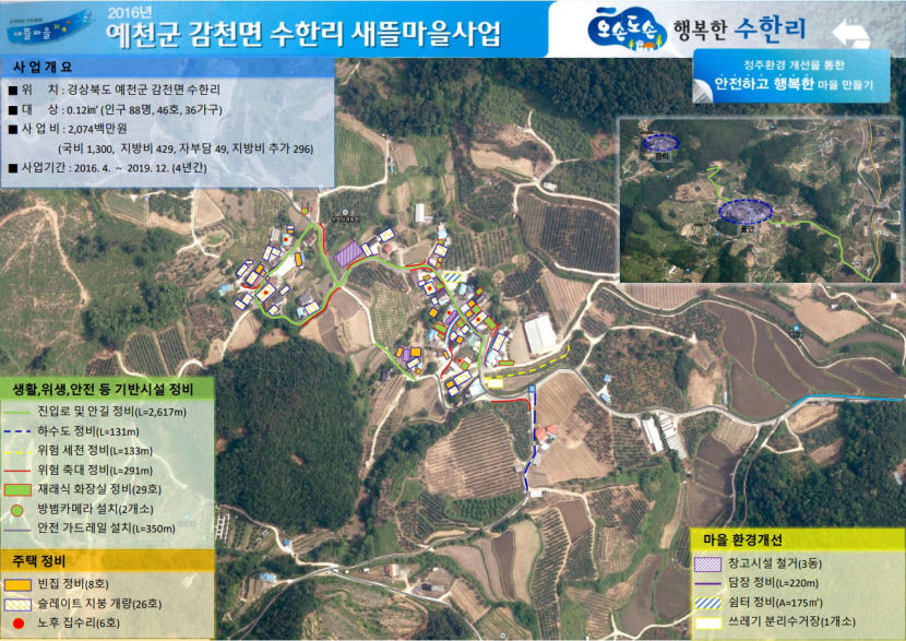 예천 물안마을, 취약지역 생활여건 개조사업 우수지구 선정